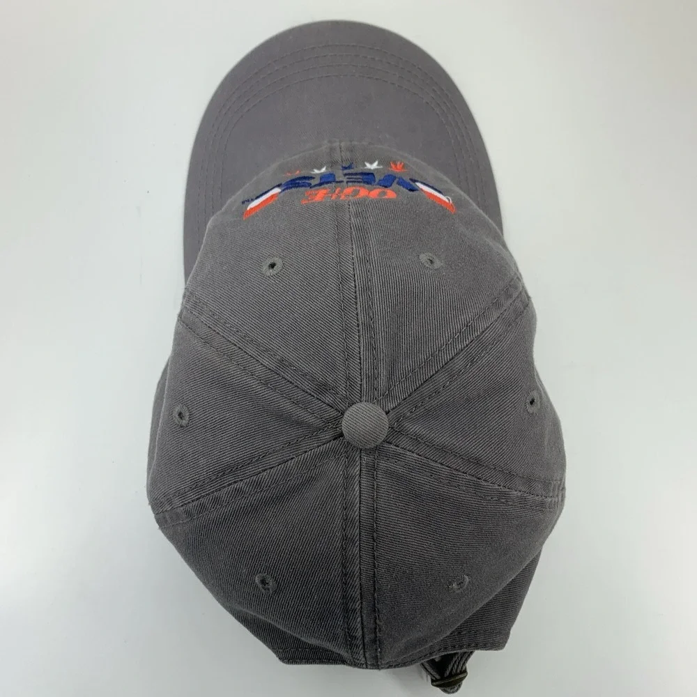 OG&E Vets Hat Gray Adjustable Strapback OSFM Adult Cap America Red White Blue